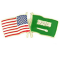 USA & Saudi Arabia Flag Pin